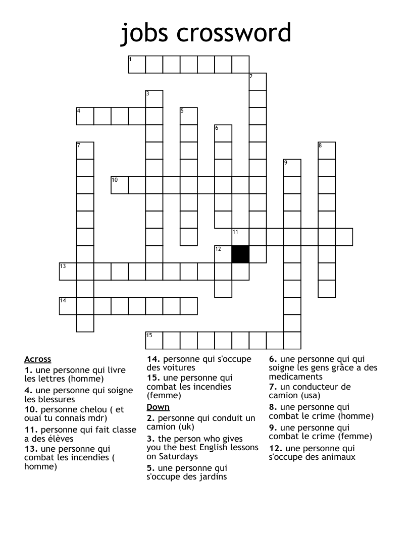 jobs crossword
