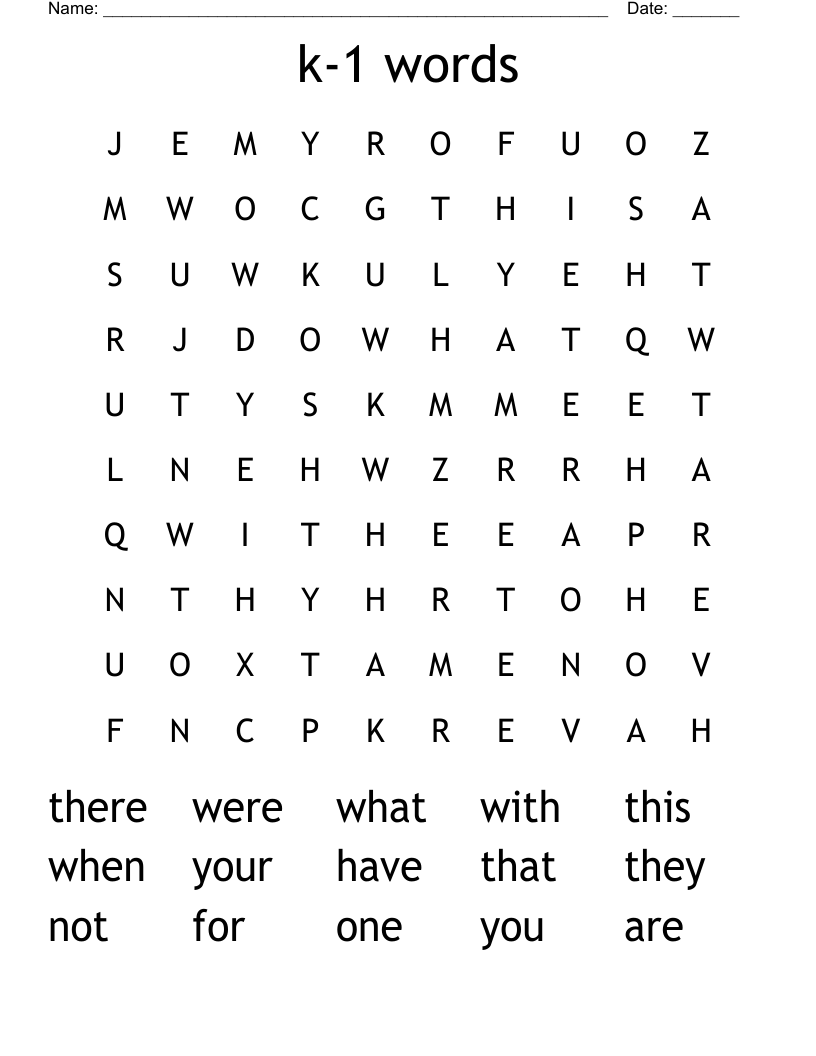 k-1 words