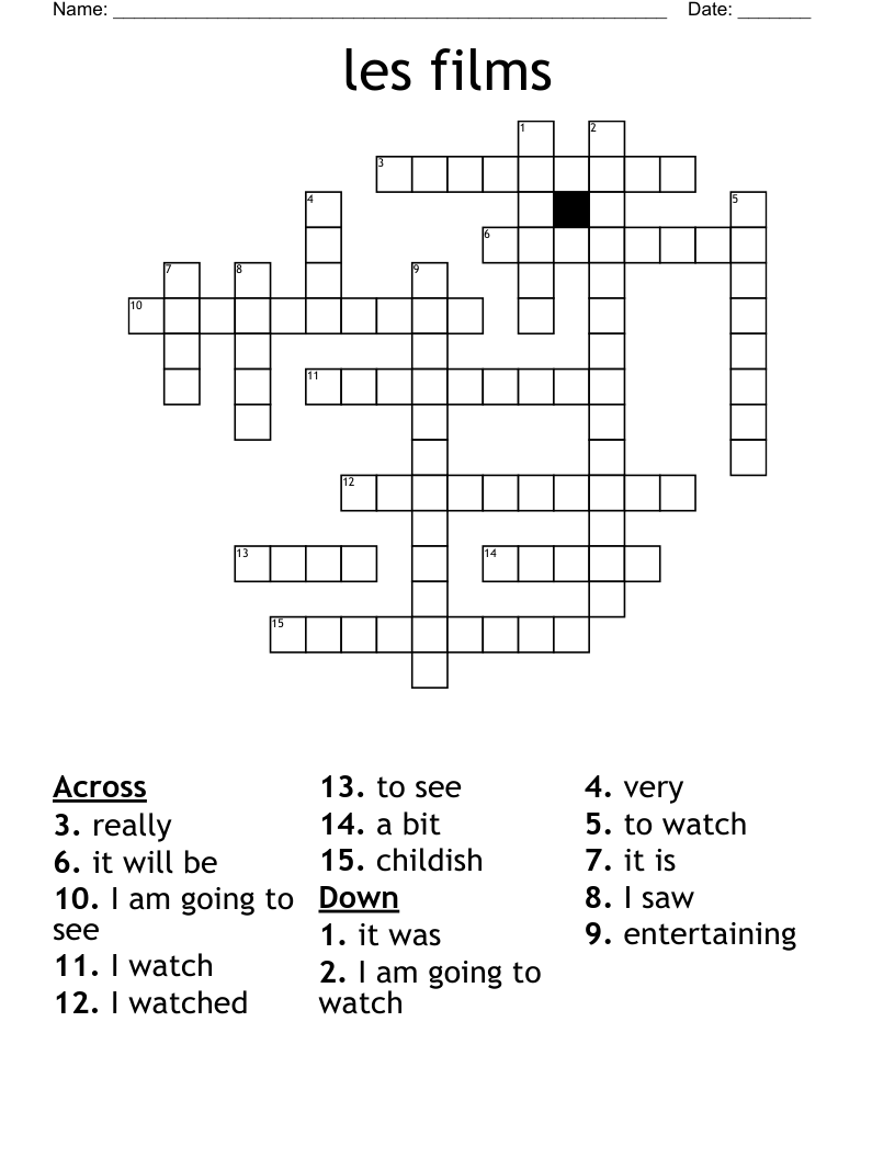 les films Crossword