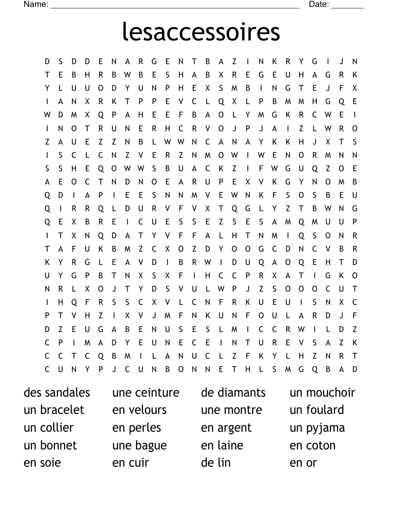 lesaccessoires Word Search