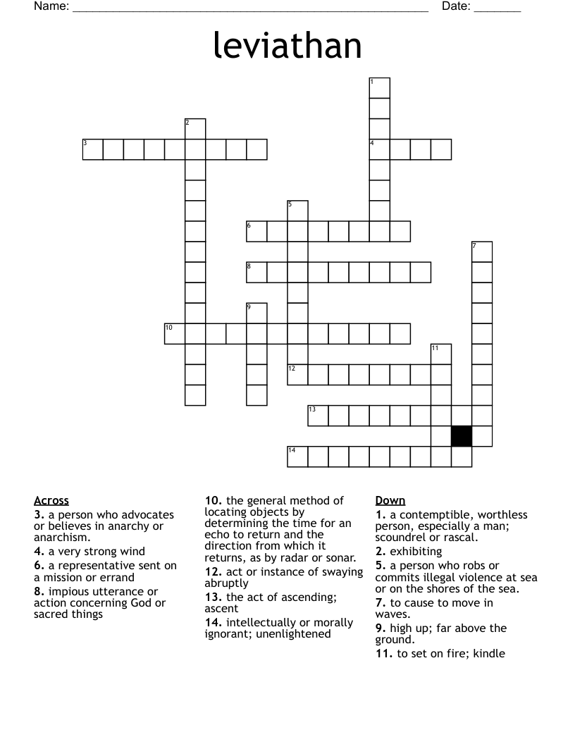 leviathan Crossword