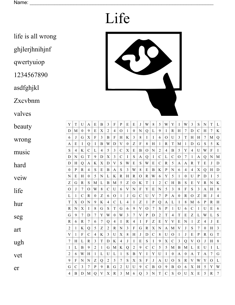 Life Word Search