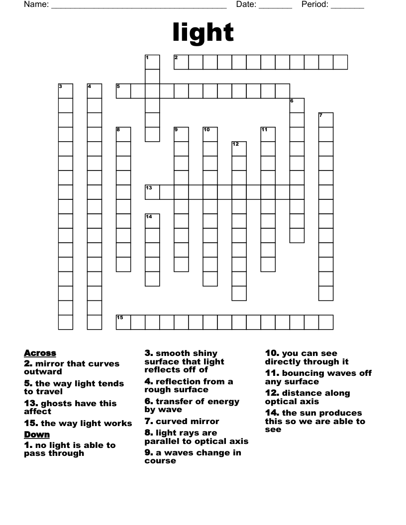 light Crossword
