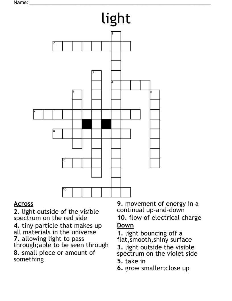 light Crossword