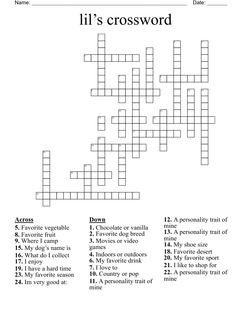 lil’s crossword 