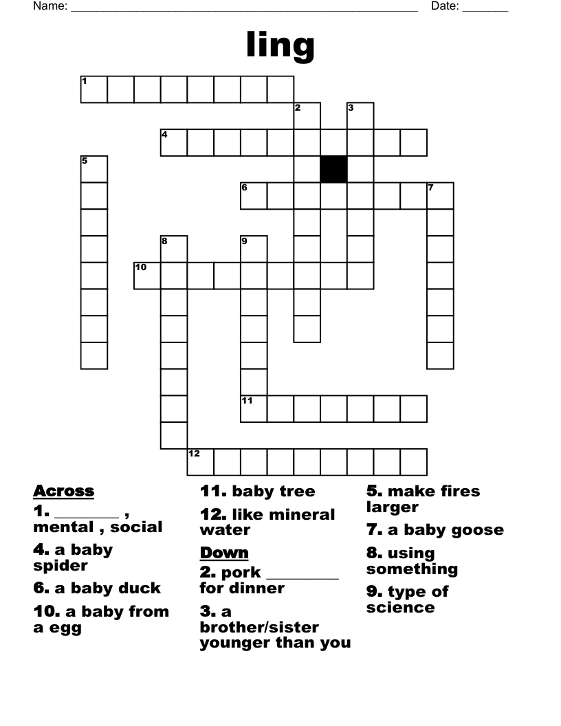 ling Crossword