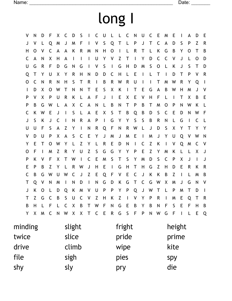 long I Word Search