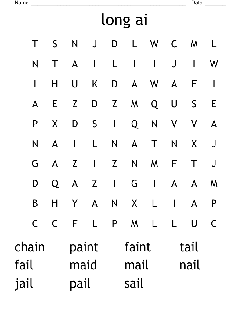 long ai Word Search