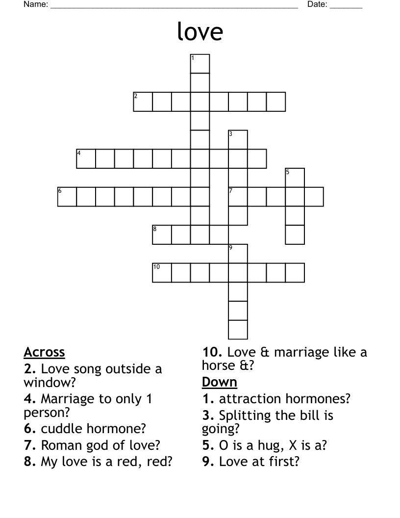 love Crossword