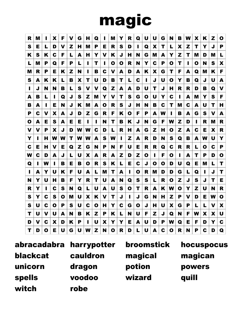 magic Word Search