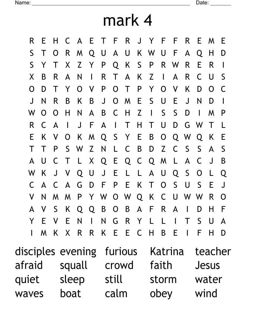 mark 4 Word Search