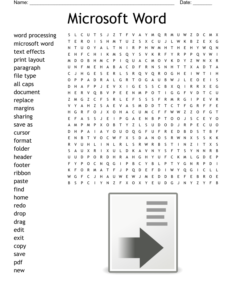 Microsoft Word Word Search
