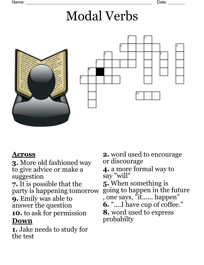 Modal Verbs  Crossword