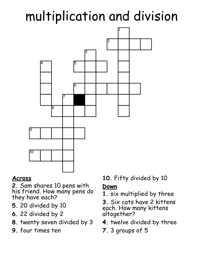 multiplication and division