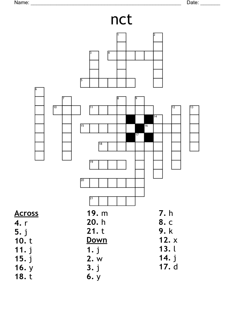 nct Crossword