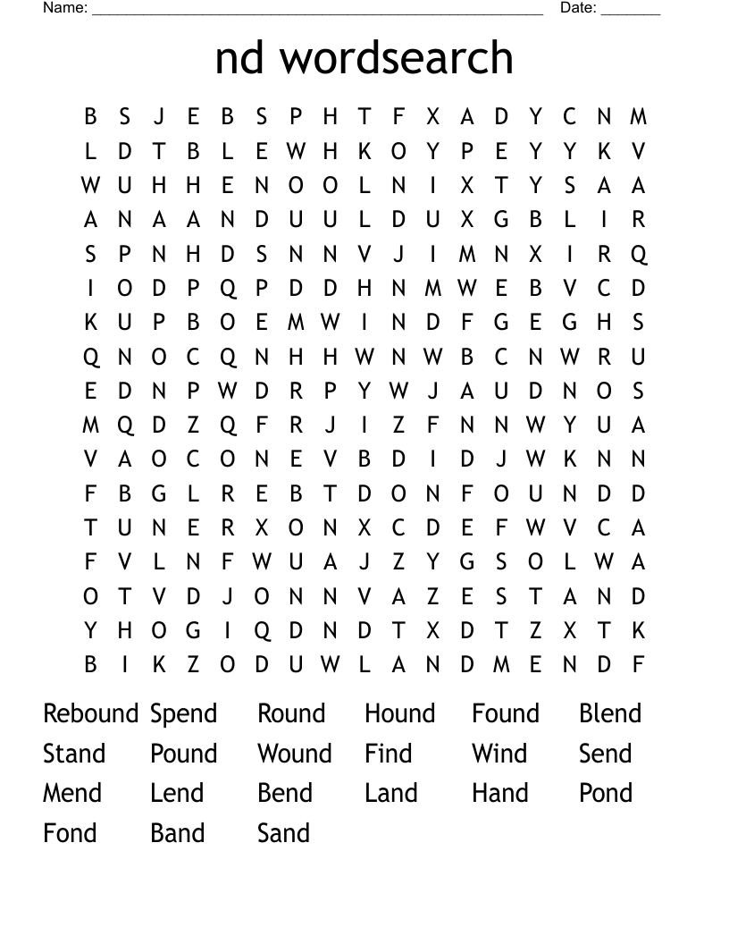 nd wordsearch