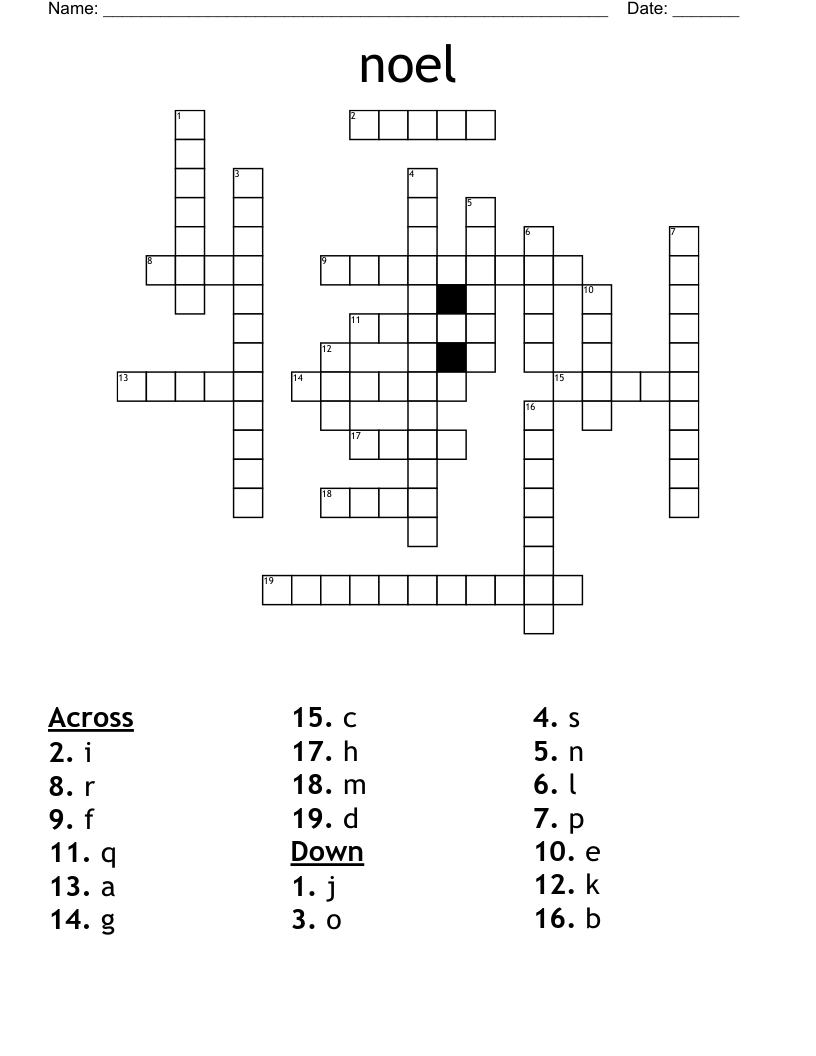 noel Crossword