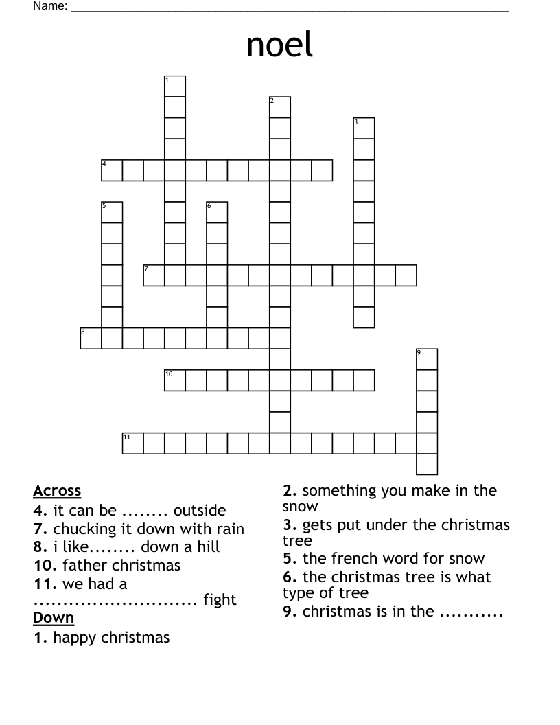 noel Crossword
