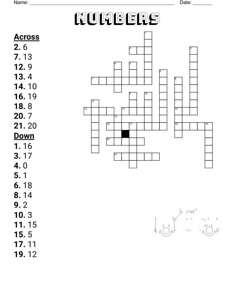 numbers Crossword