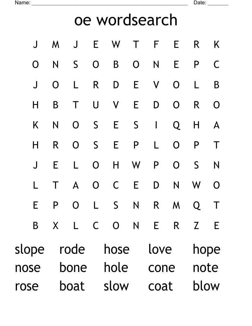 oe wordsearch