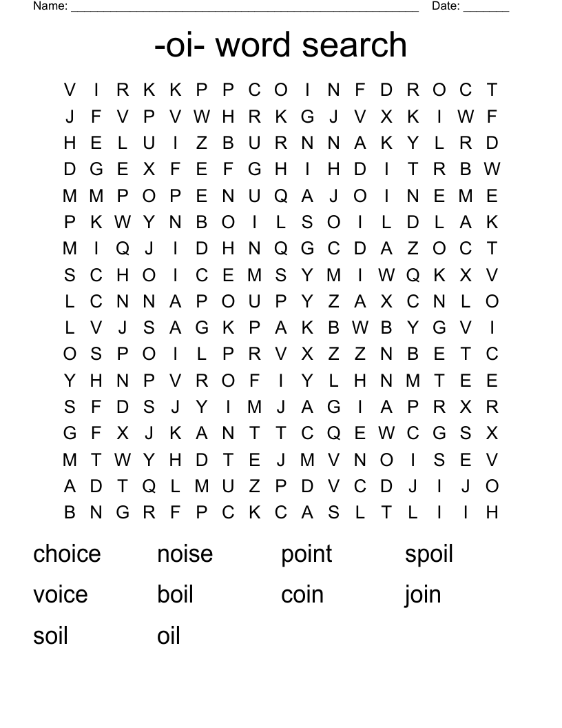-oi- word search