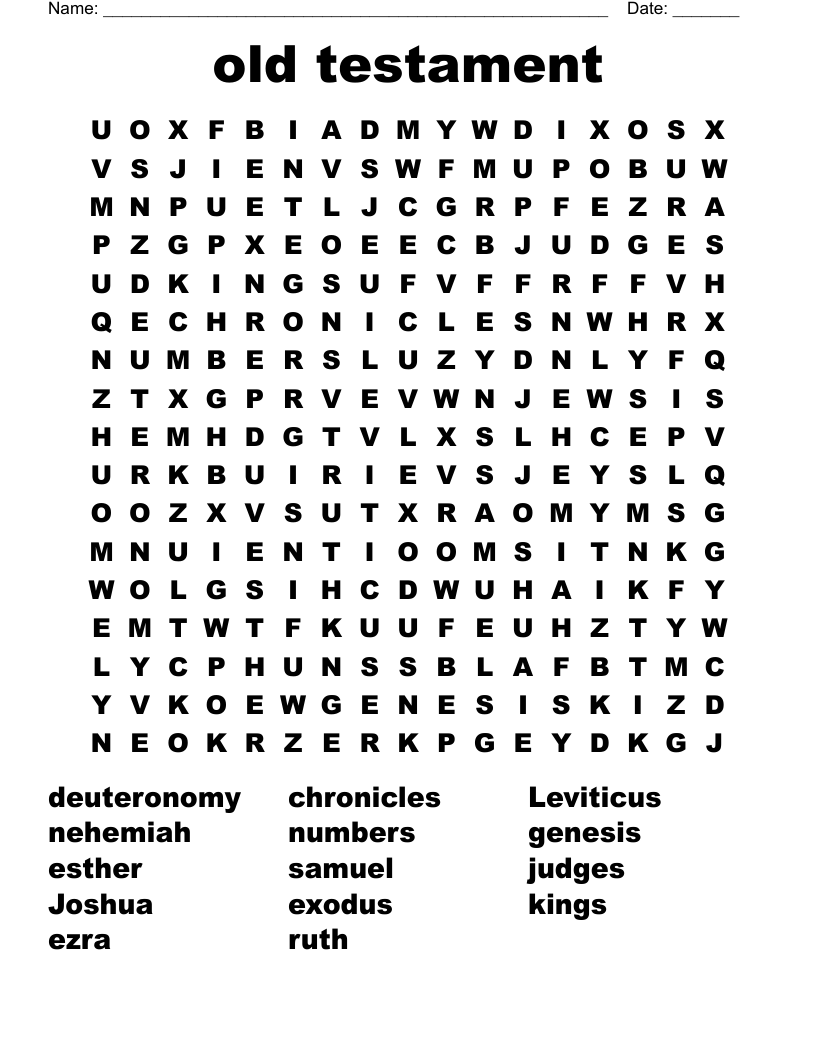 old testament Word Search