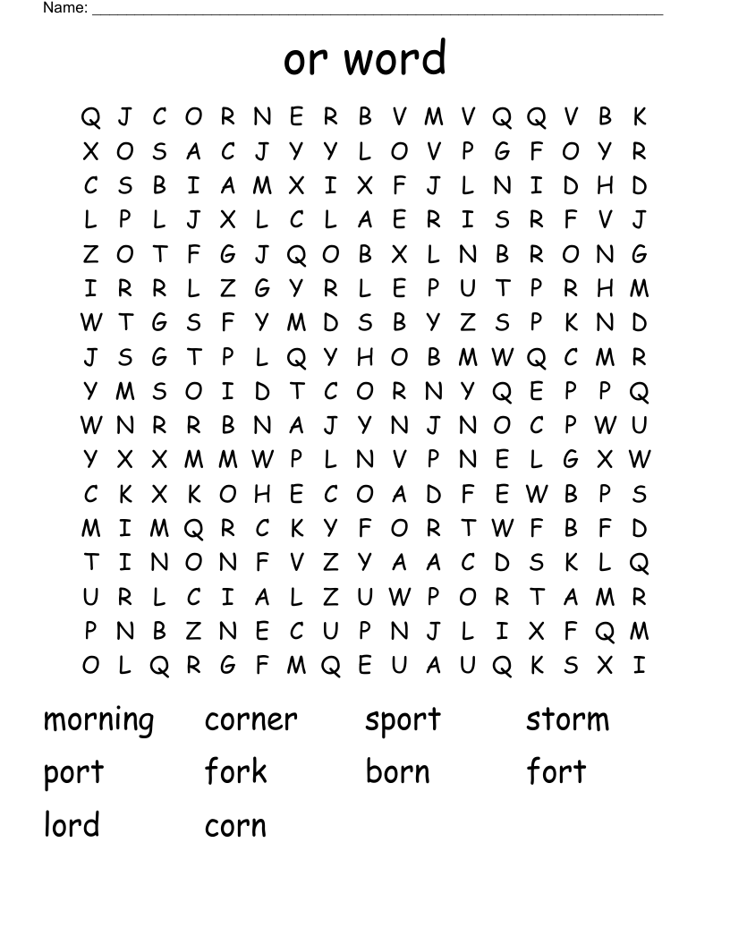 or word Word Search