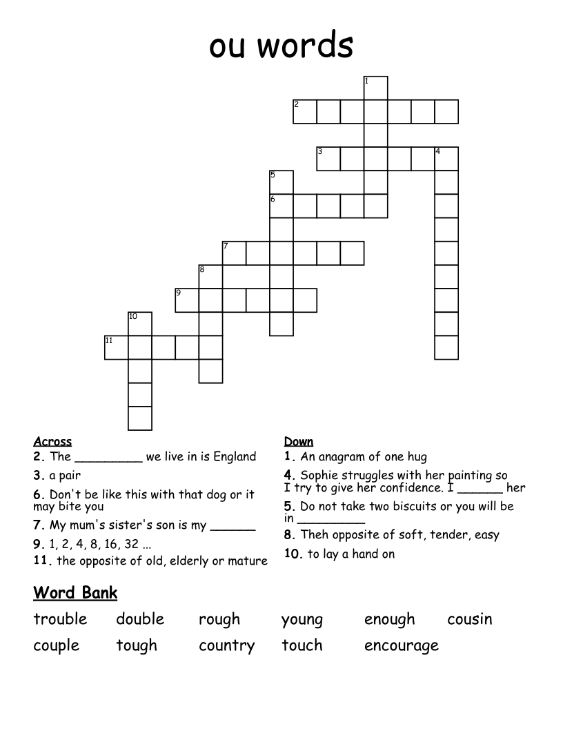 ou words Crossword
