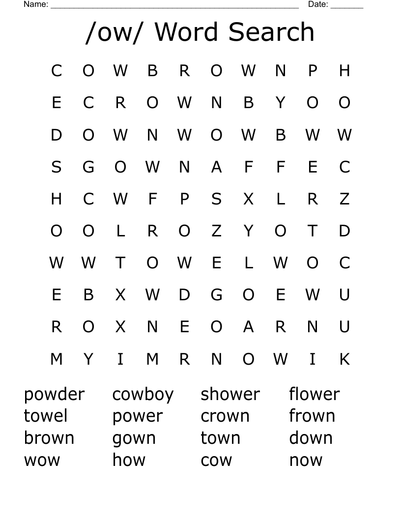 /ow/ Word Search
