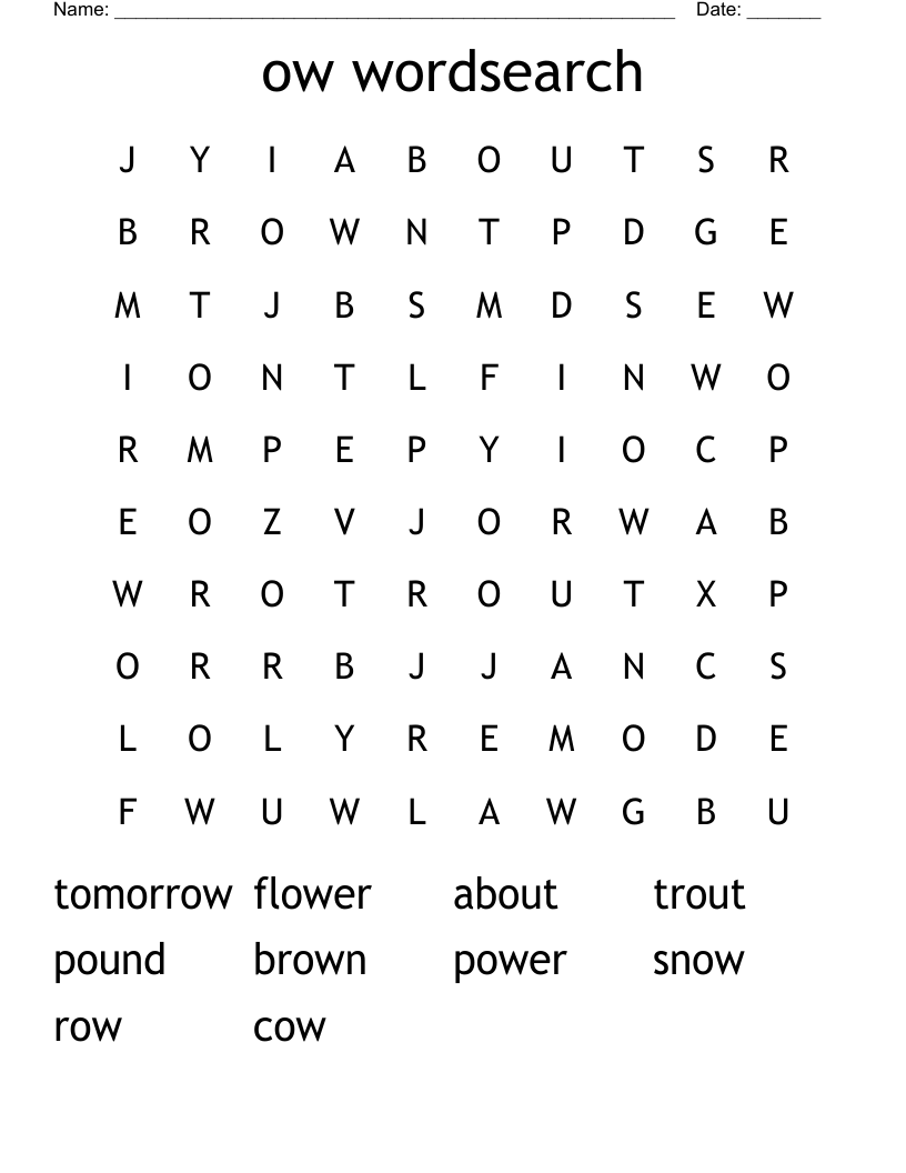 ow wordsearch