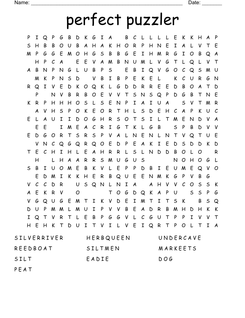 perfect puzzler Word Search