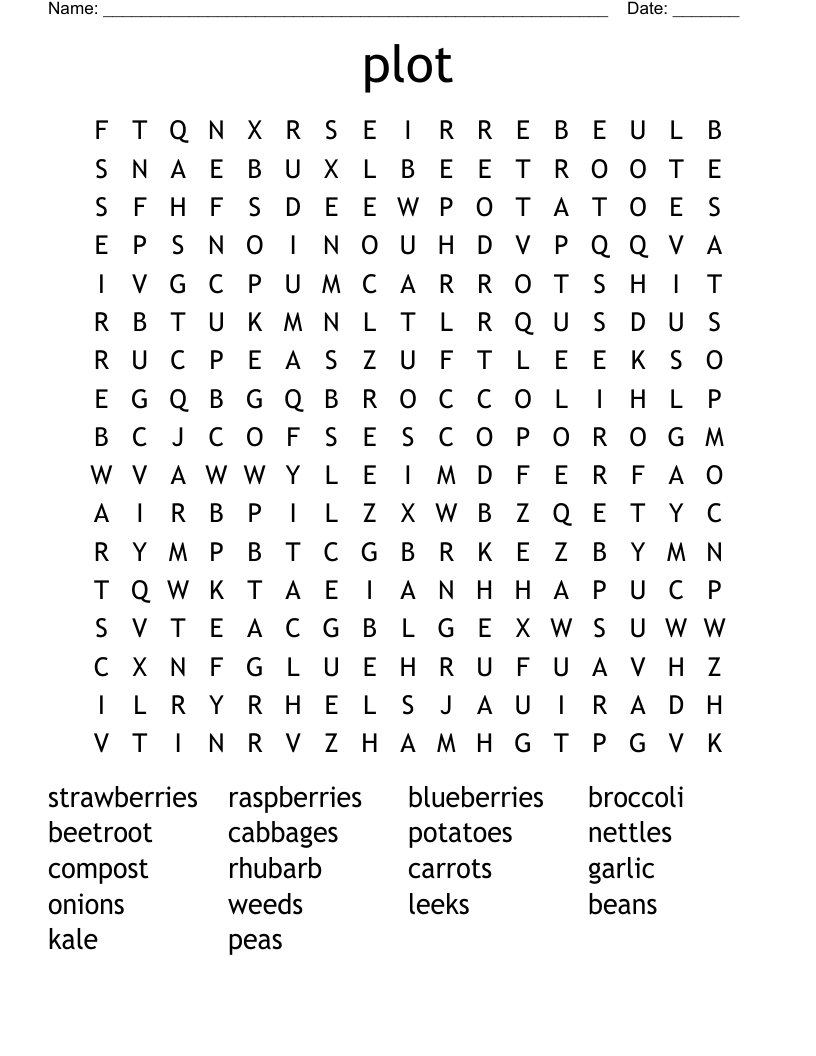 plot Word Search