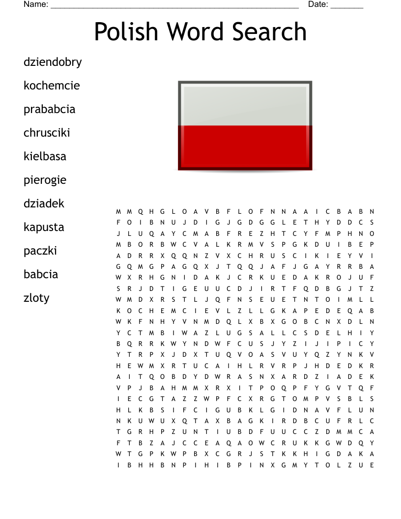 Polish Word Search
