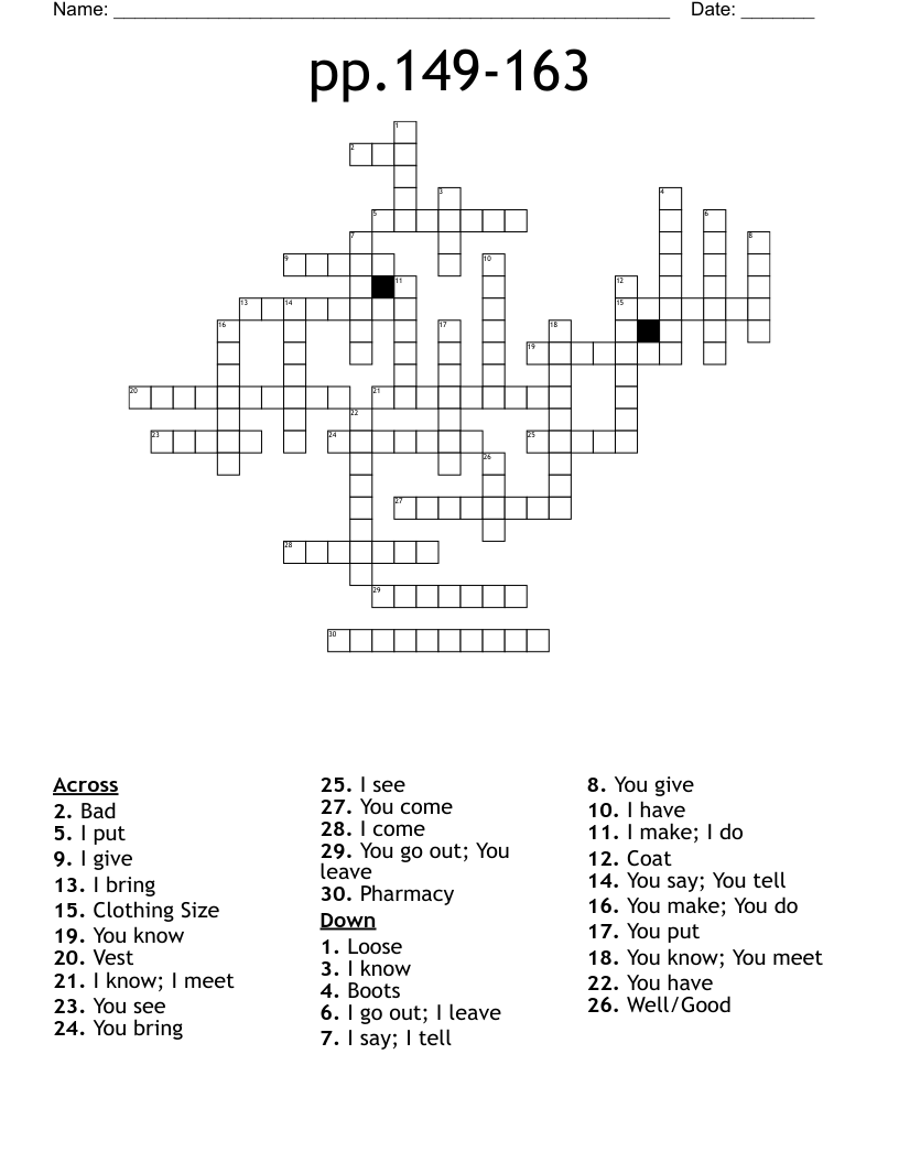 pp.149-163 Crossword