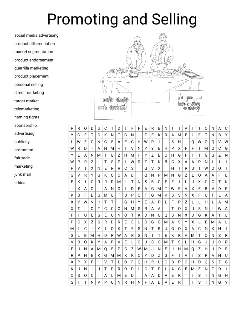 Promoting and Selling Word Search