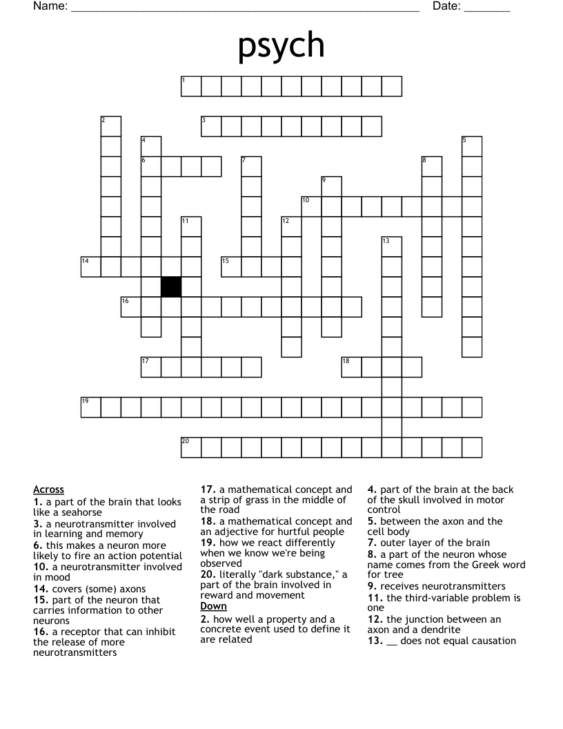 psych Crossword