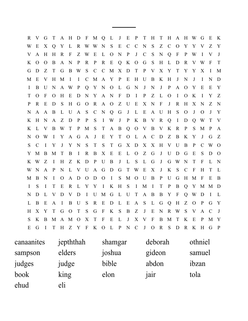 ___ Word Search