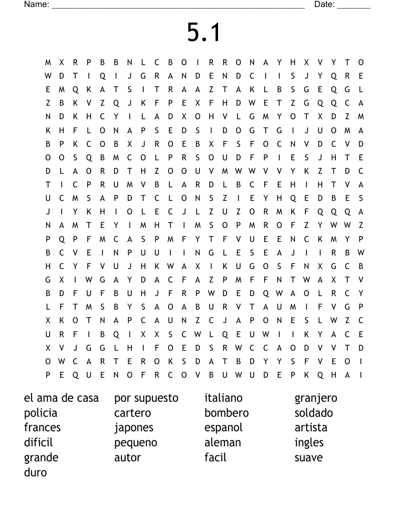 5.1 Word Search