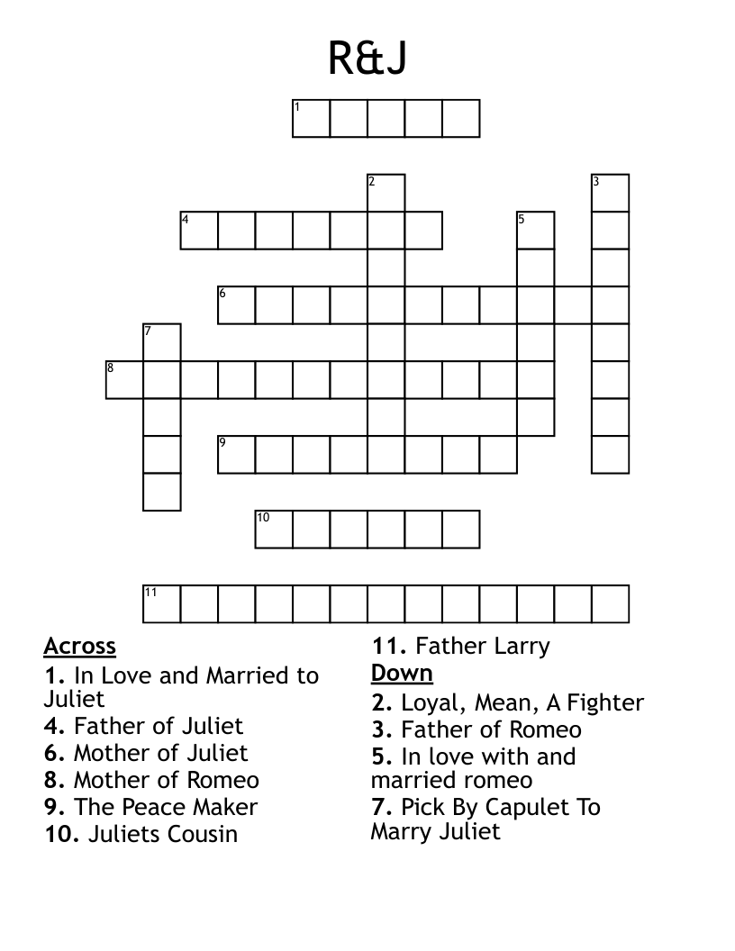 R&J Crossword