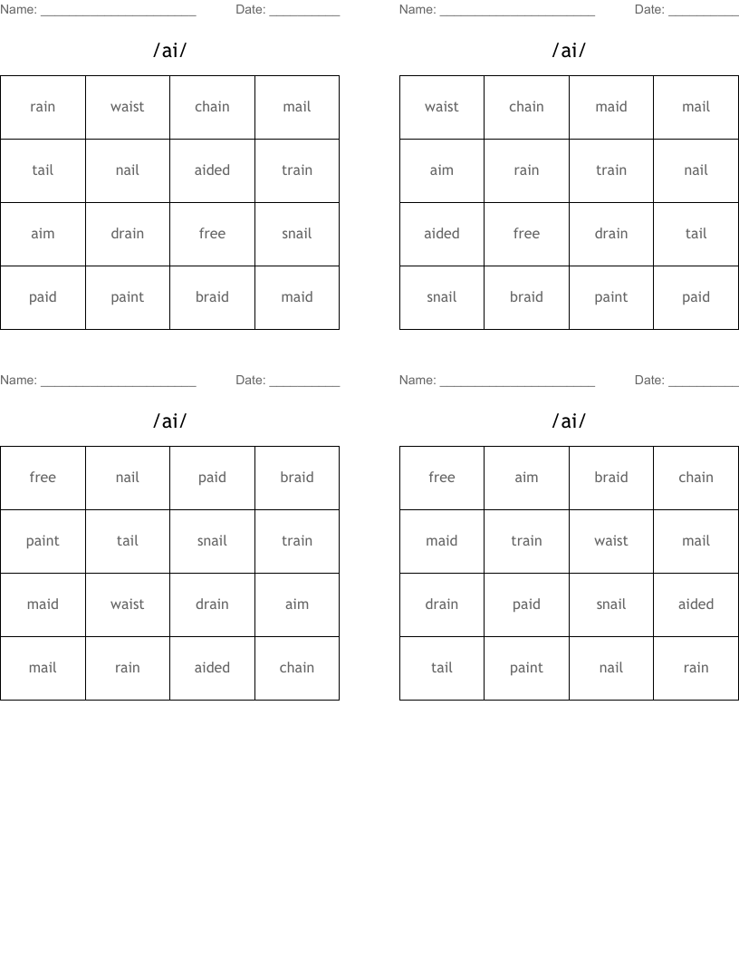 /ai/ Bingo Cards