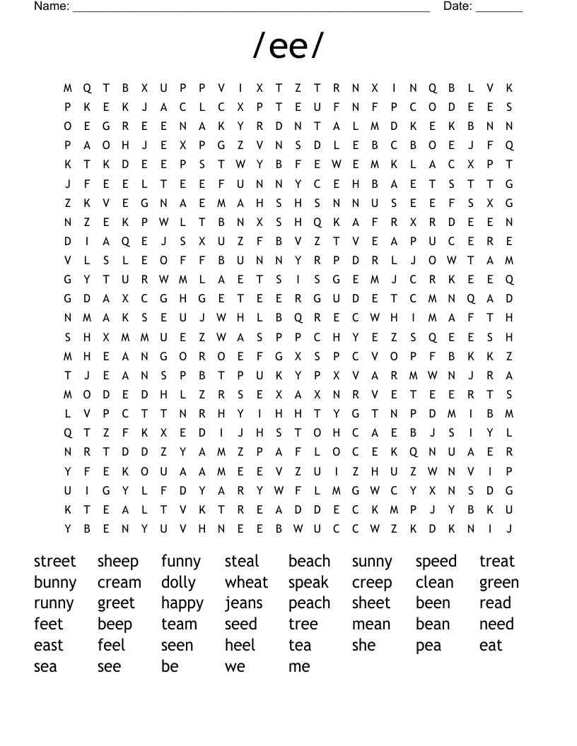 /ee/ Word Search