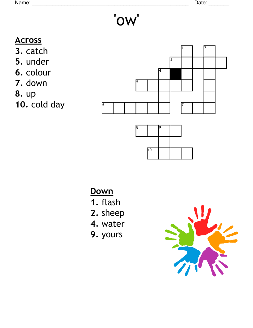 'ow' Crossword