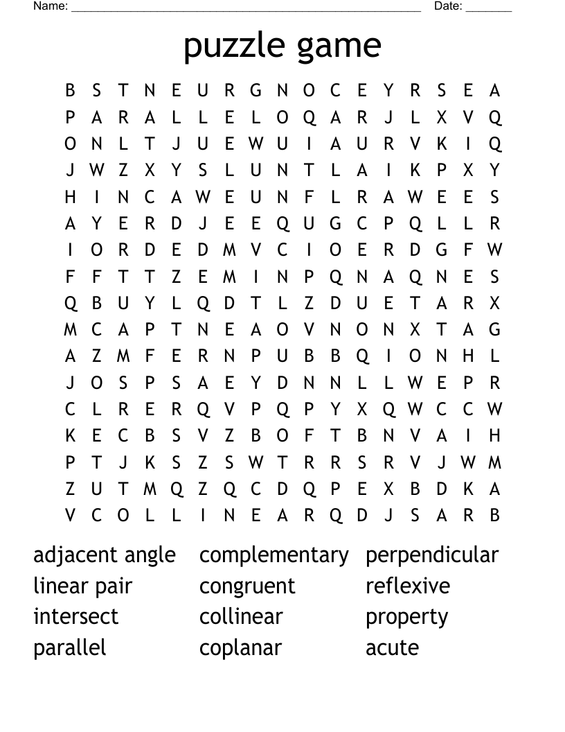 puzzle game Word Search