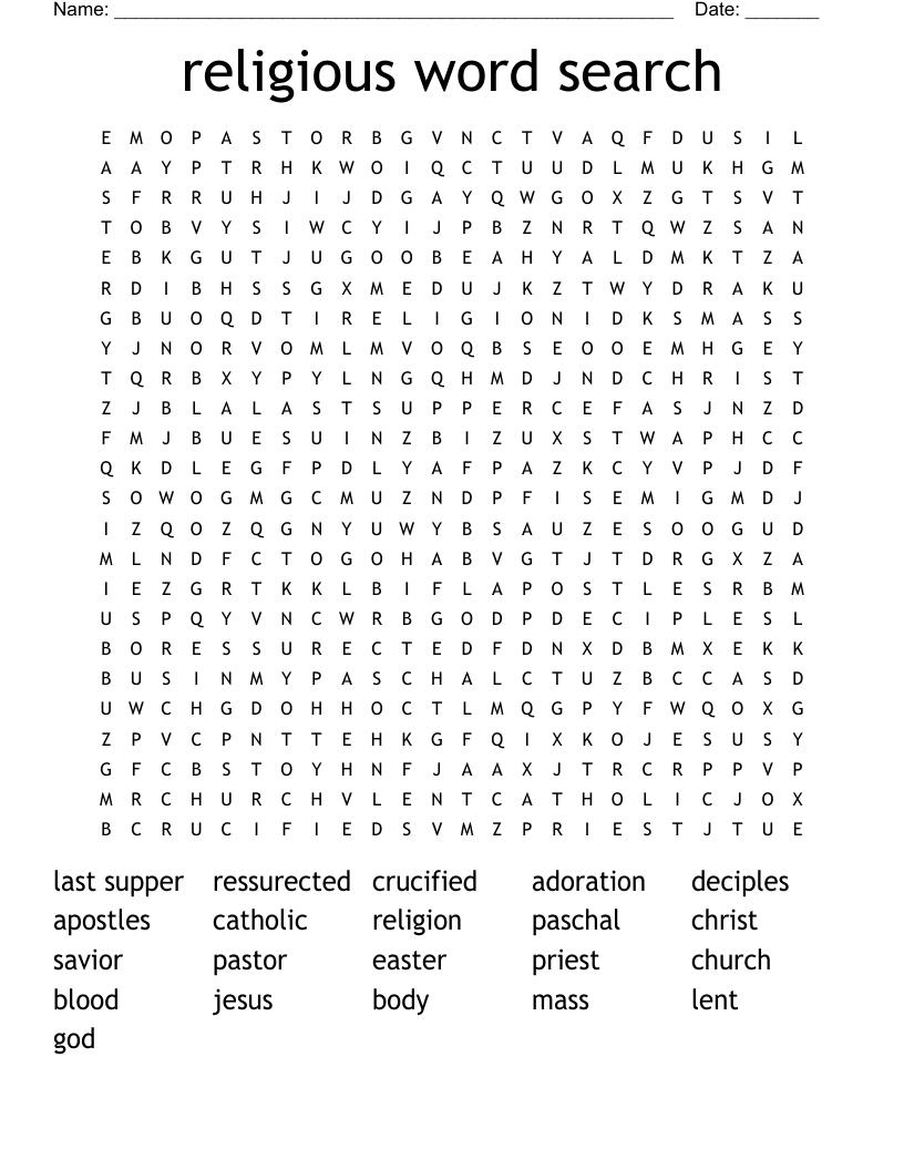 religious word search