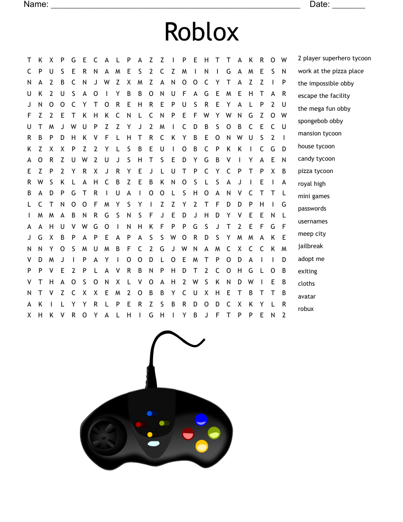 Roblox Word Search