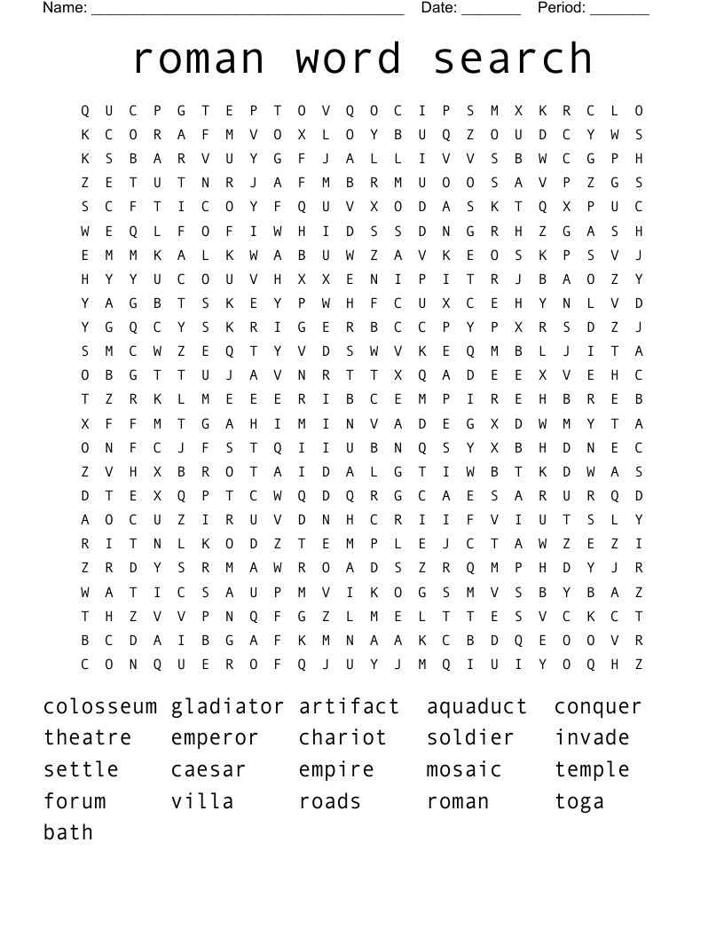 roman word search