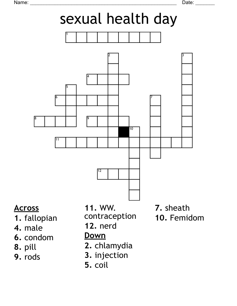 sexual health day Crossword
