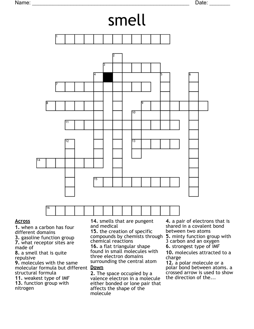 smell Crossword
