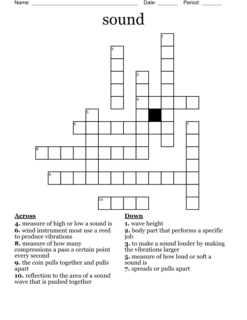 sound Crossword