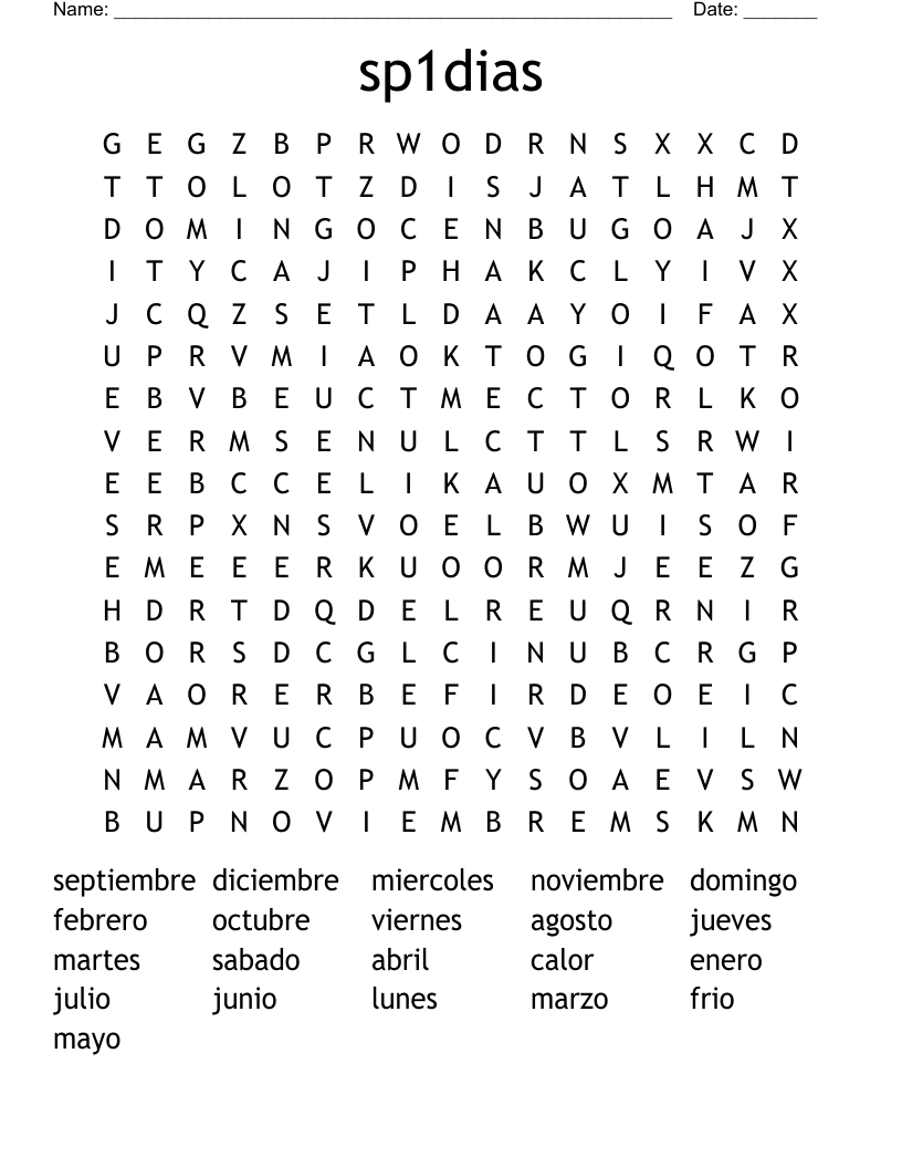 sp1dias Word Search